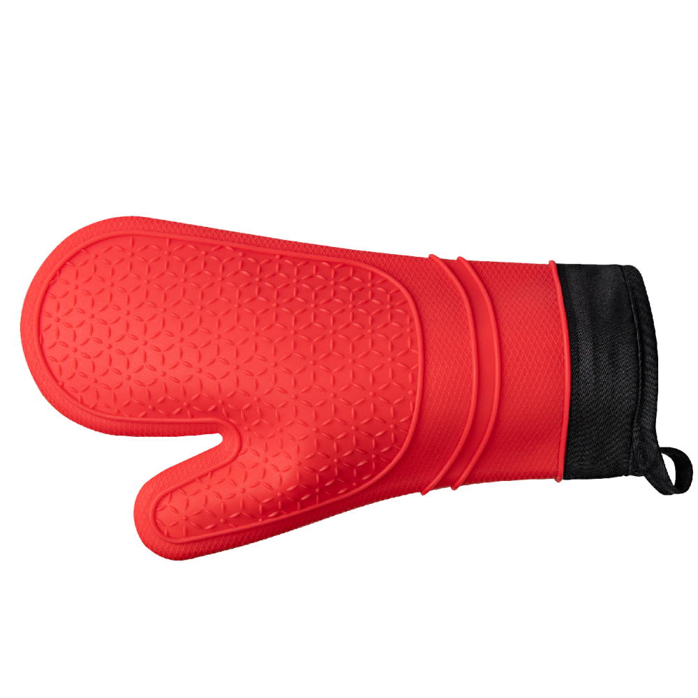 METRO PROFESSIONAL Варежка-прихватка удлиненная силиконовая красная