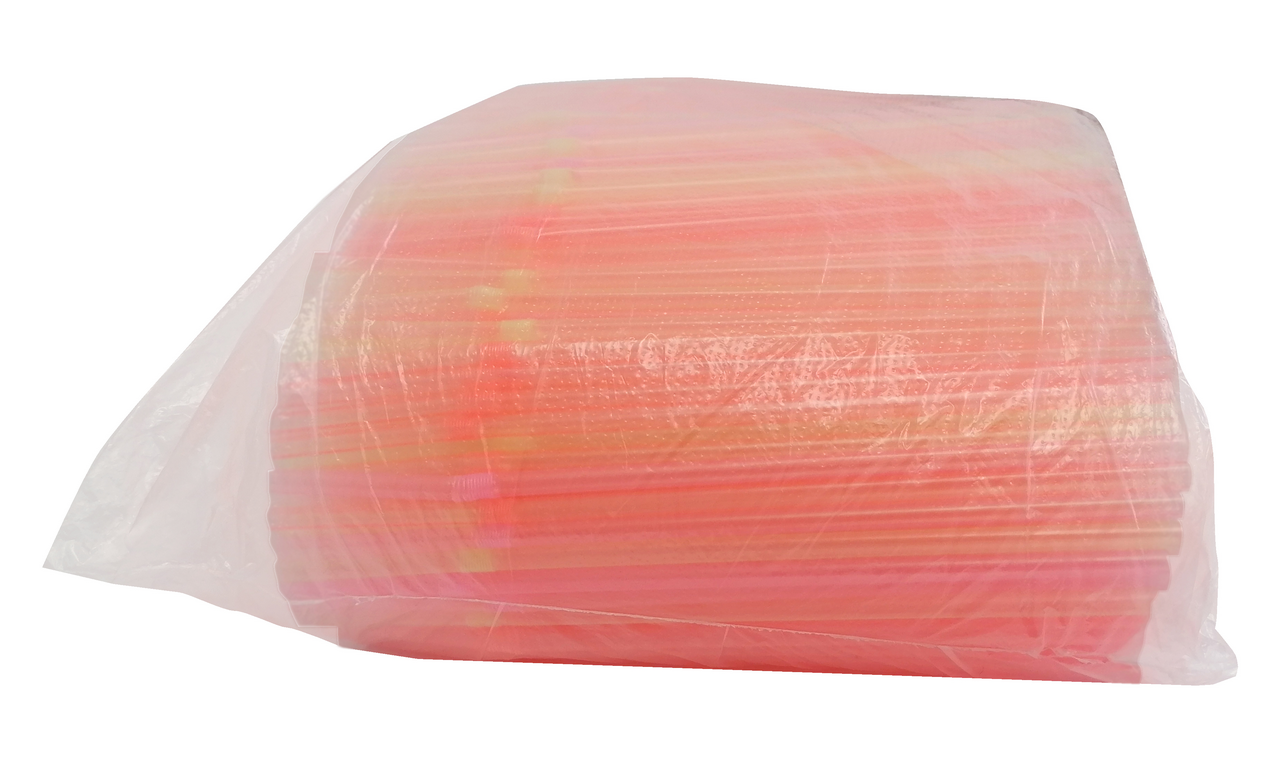 Трубочки для коктейлей пластиковые с изгибом, 1000шт