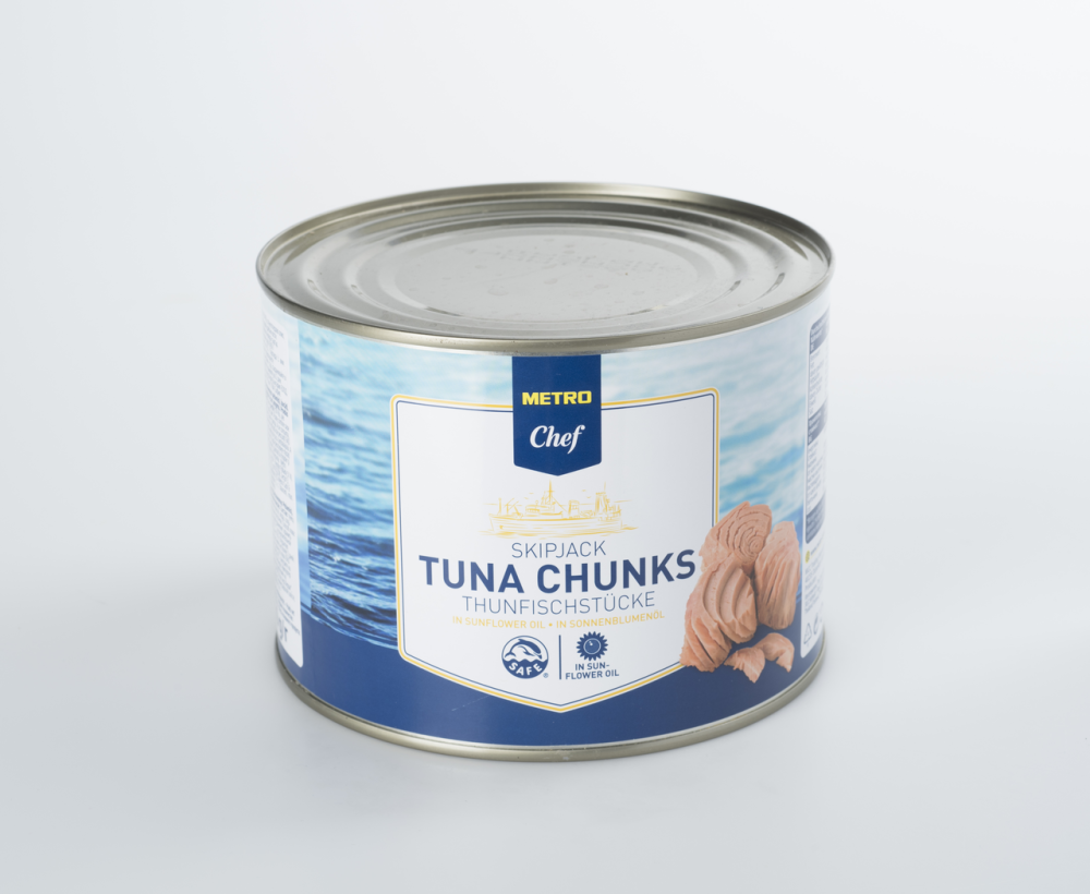 Тунец Metro Chef кусочки в масле, 1705 г