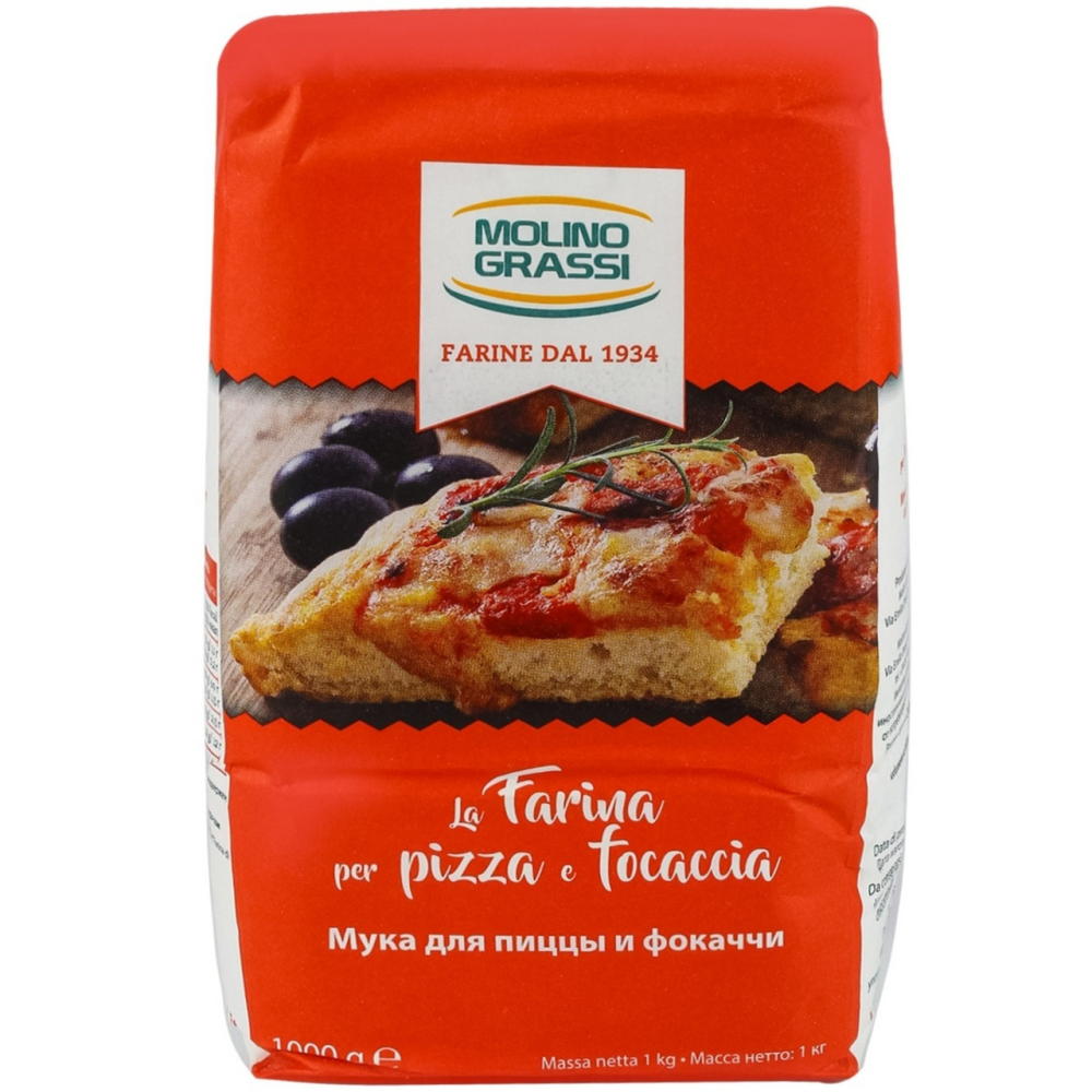 Мука Molino Grassi из мягких сортов пшеницы для пиццы 1кг