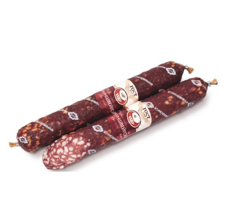 Колбаса Тавр Брауншвейгская сырокопченая, ~450г