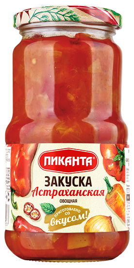 Закуска Пиканта Астраханская овощная, 460г