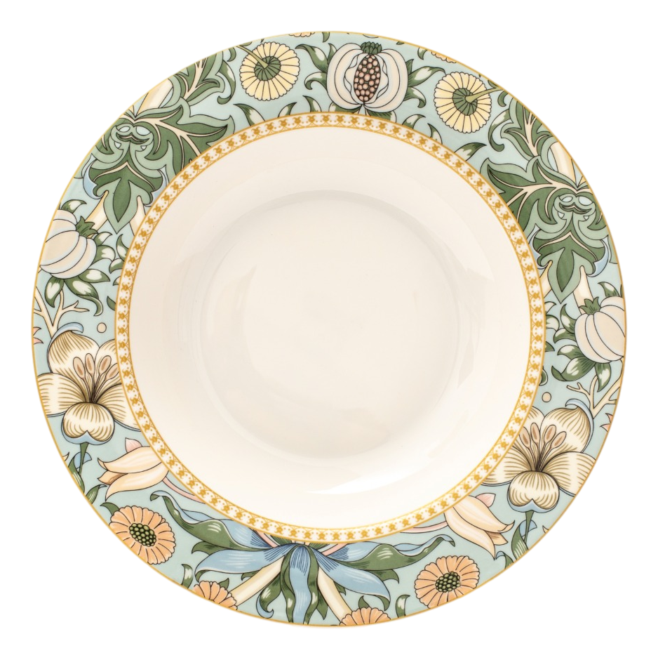 Тарелка Flowers Fioretta суповая, 21.8см
