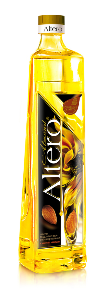 Масло Altero подсолнечное с маслом миндаля рафинированное, 810мл
