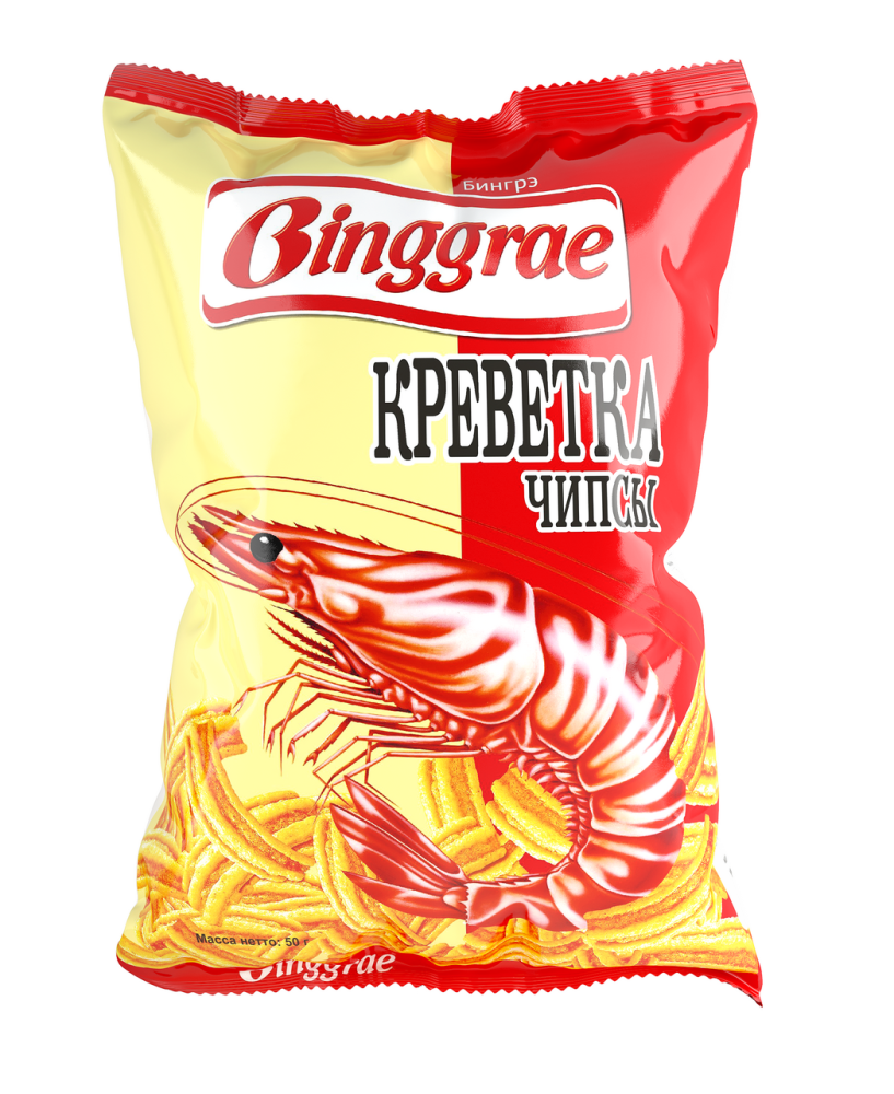 Чипсы Binggrae креветка, 50г