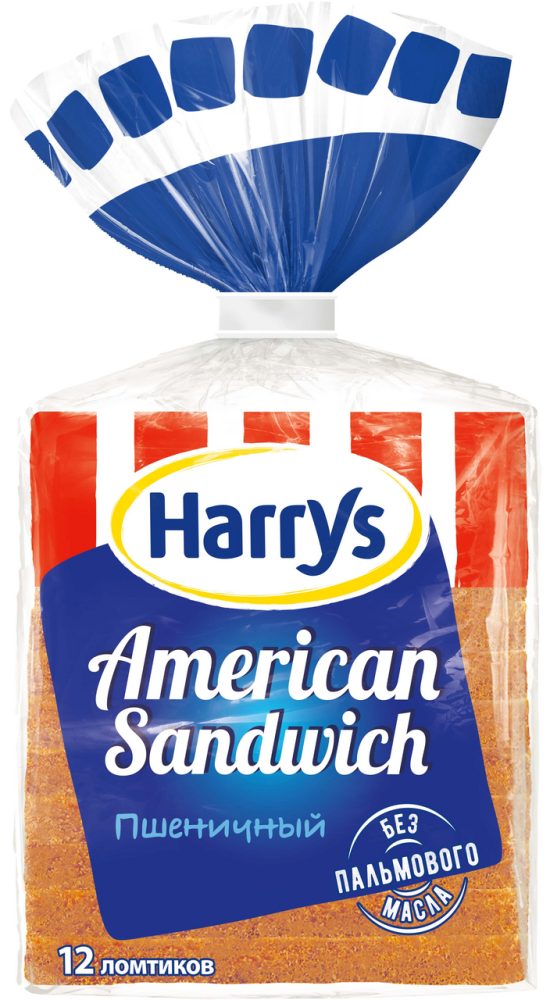Хлеб Harry's American Sandwich Сандвичный пшеничный 470г
