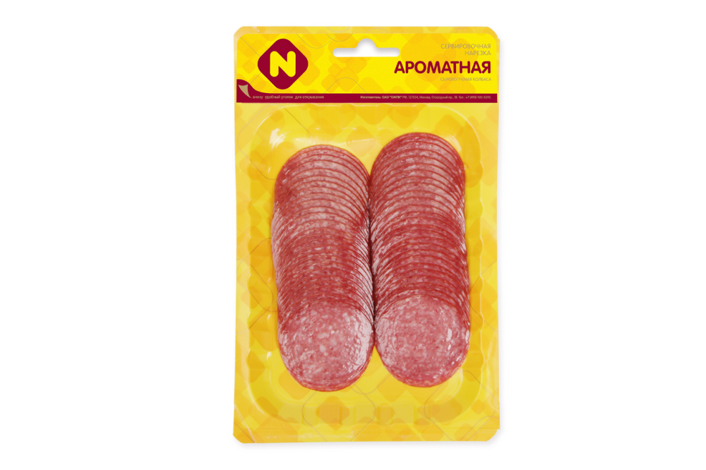 Колбаса сырокопченая Останкино Ароматная нарезка 100 г