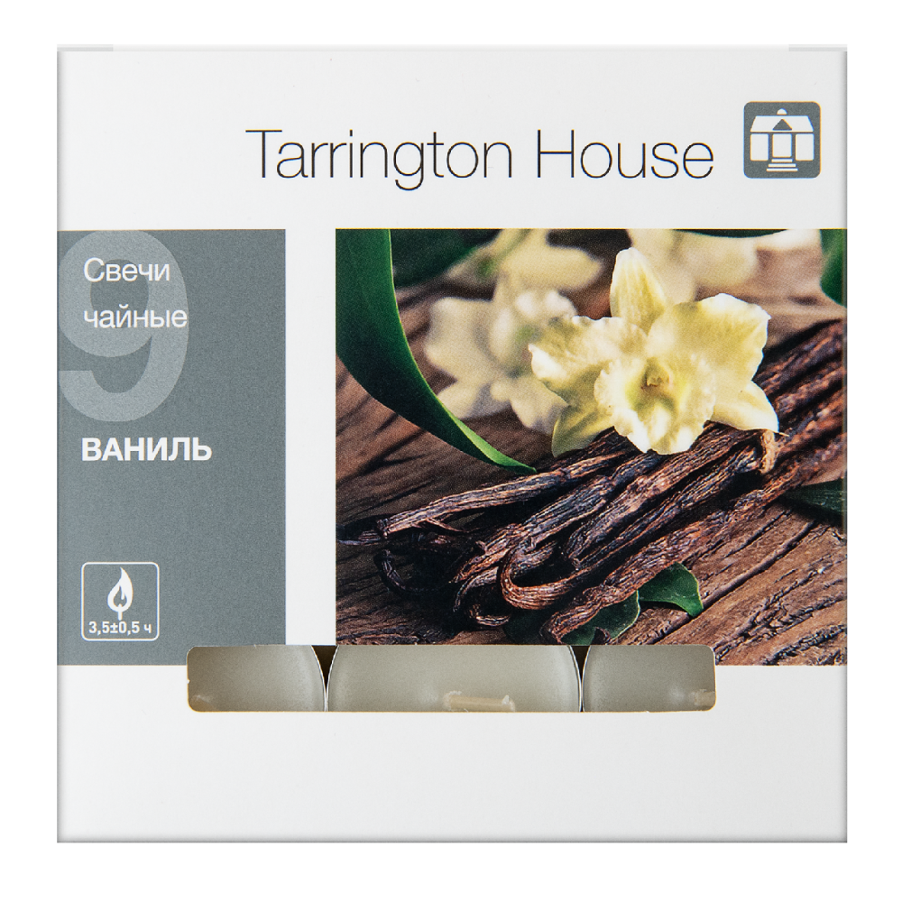 Tarrington House Свеча Чайная ароматическая Ваниль, 9шт