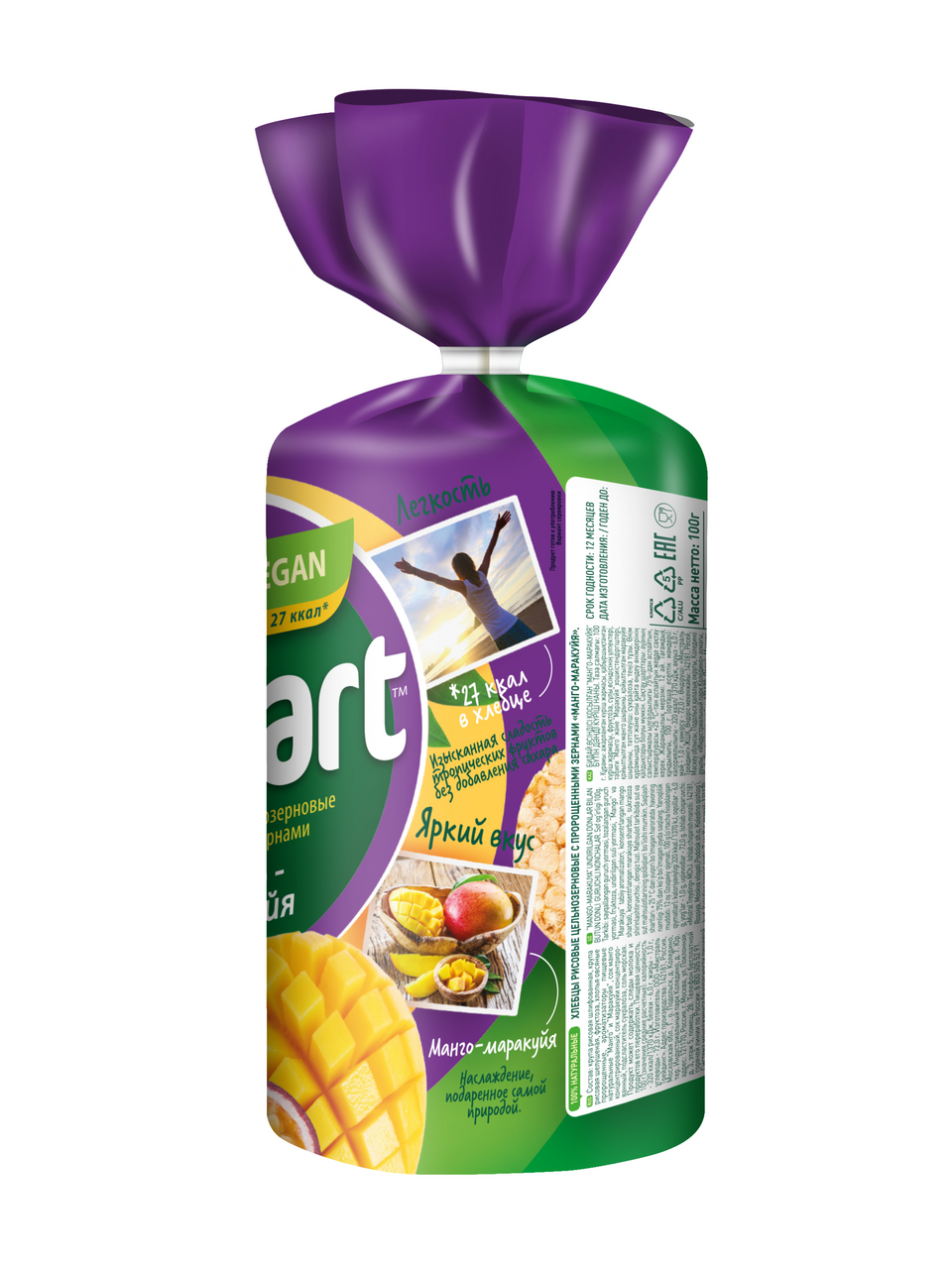 Хлебцы Мистраль Fitstart рисовые манго-маракуйя, 100г