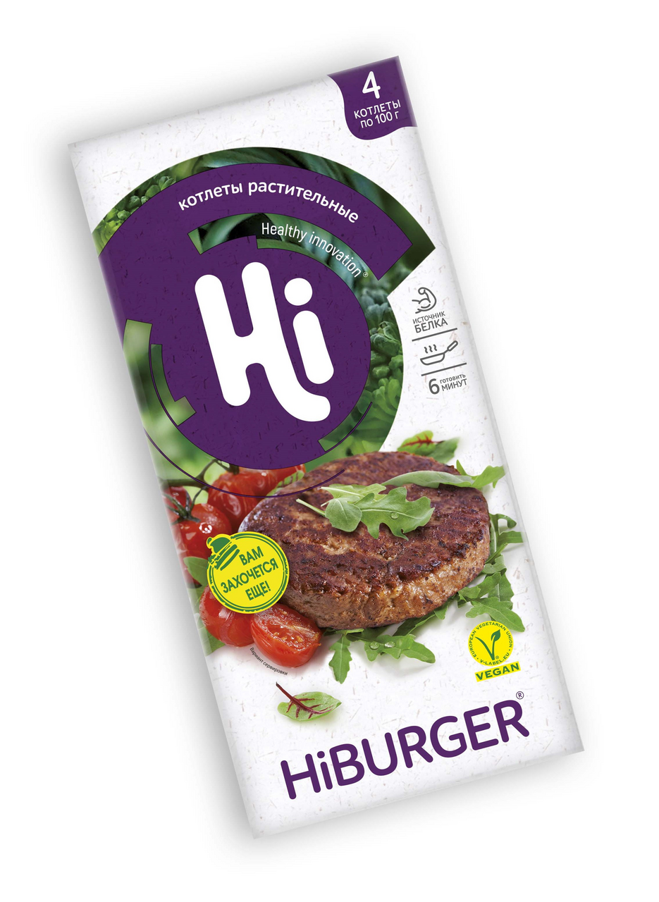Котлеты Hi растительные замороженные, 400г
