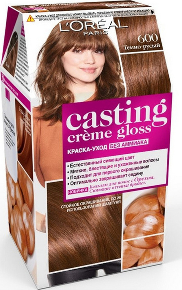Краска L'Oreal Casting Creme Gloss для волос темно-русый 600