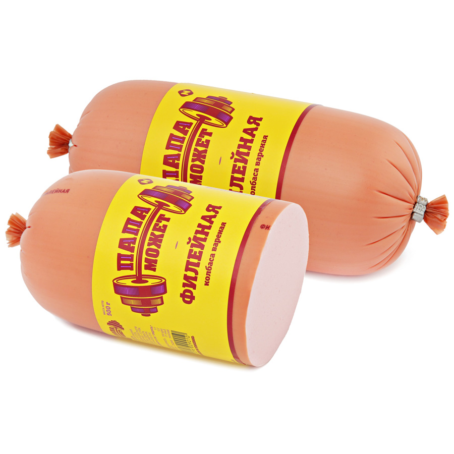 Колбаса вареная Папа Может Филейная 500 г купить недорого с доставкой ...