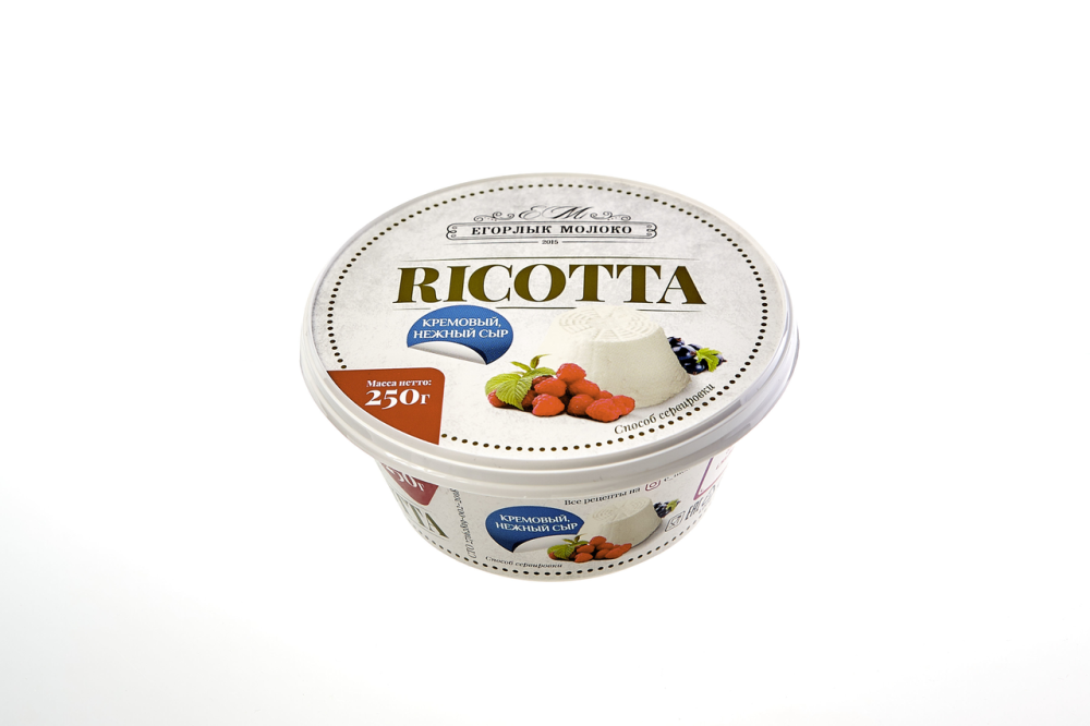Сыр Егорлык молоко Рикотта мягкий 45%, 250г БЗМЖ