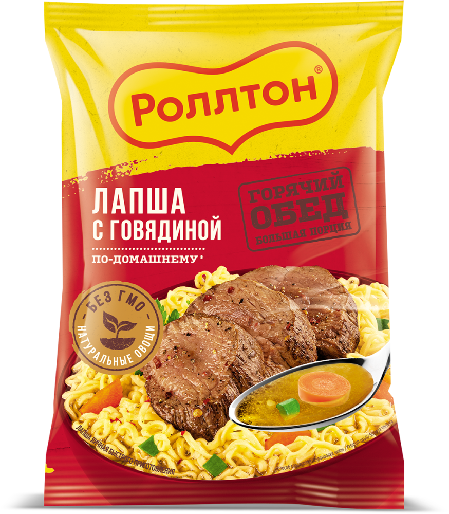 Лапша Роллтон по-домашнему с говядиной 85 г
