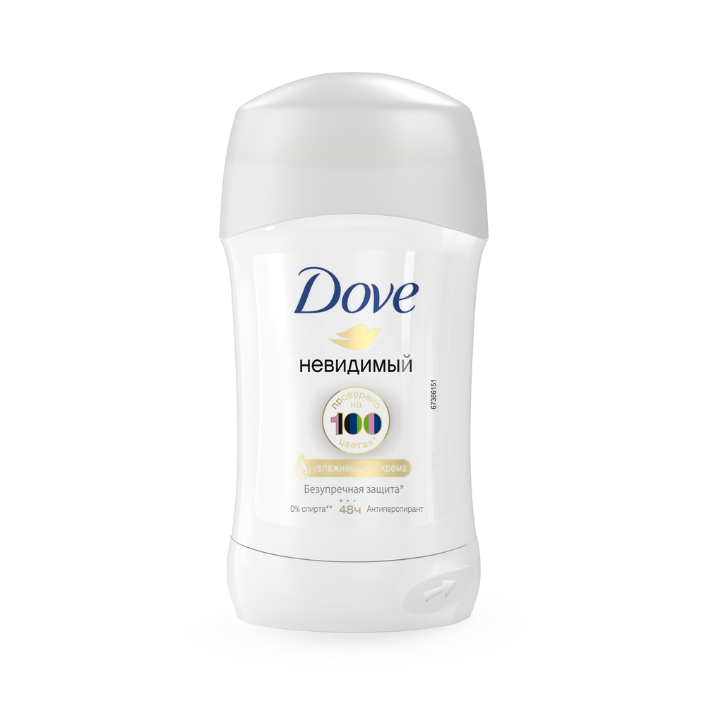 Дезодорант - антиперспирант Dove Invisible Dry, против белых пятен 40мл