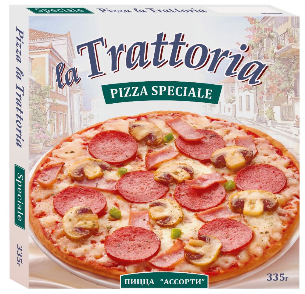 Пицца La Trattoria ассорти, 335г