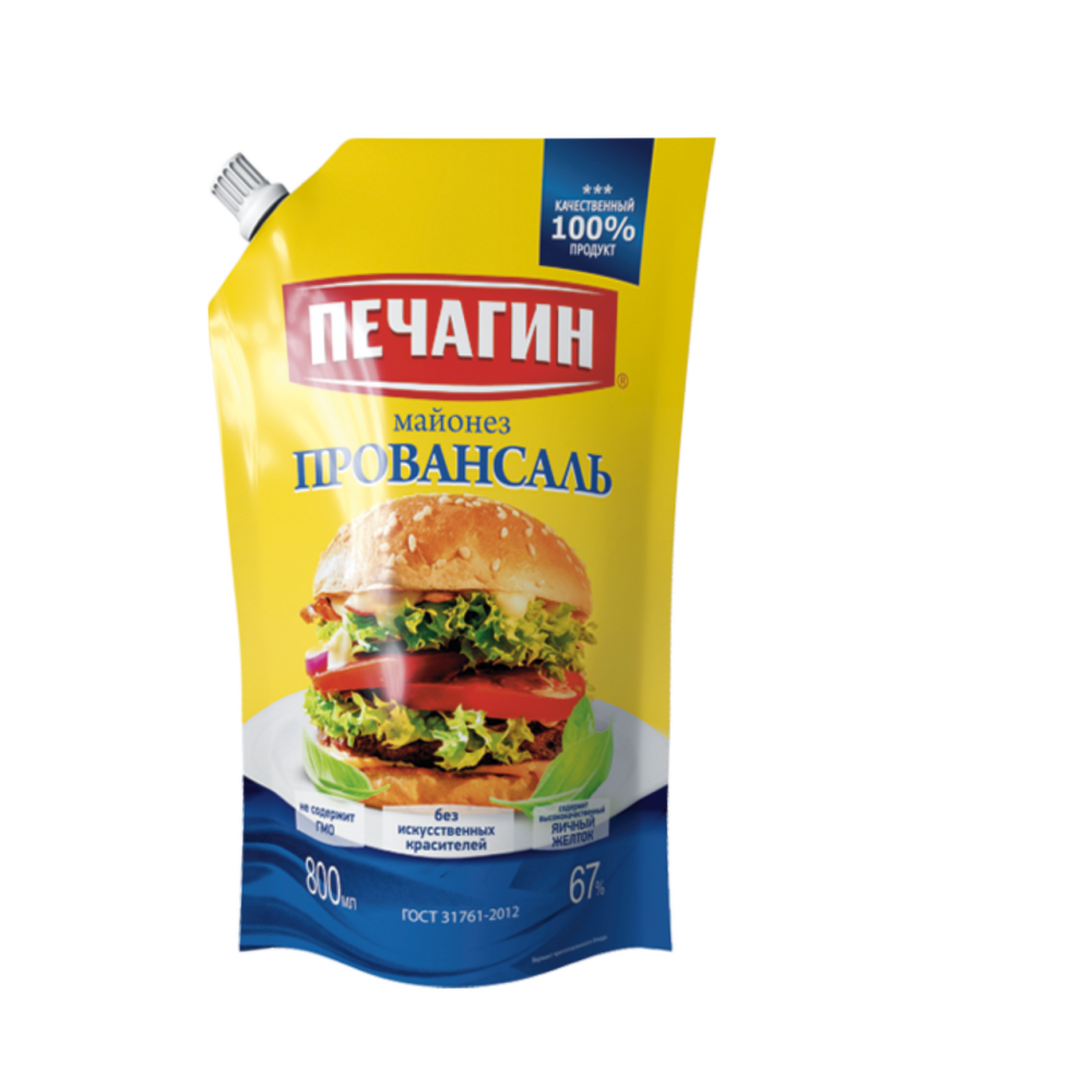 Майонез Печагин Провансаль 67% 800 мл