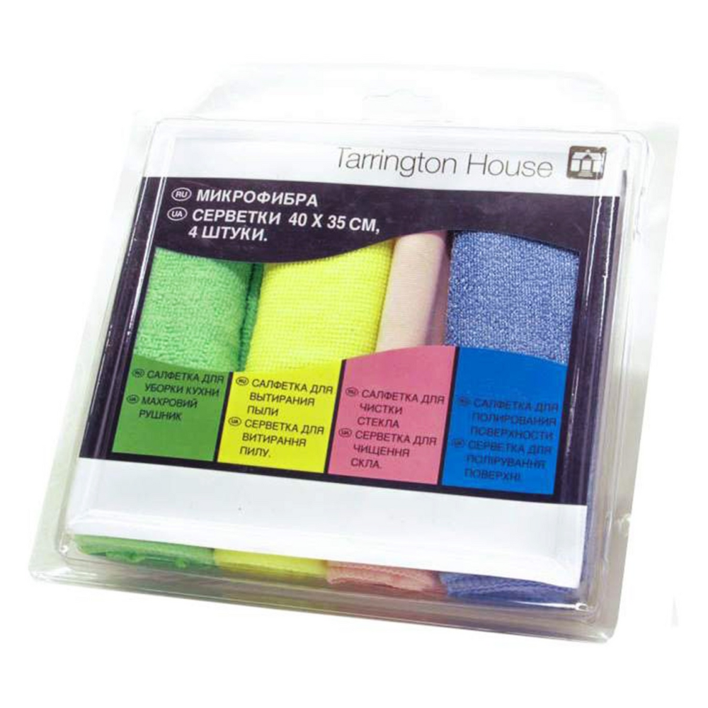 Набор салфеток для уборки TARRINGTON HOUSE, 4 шт