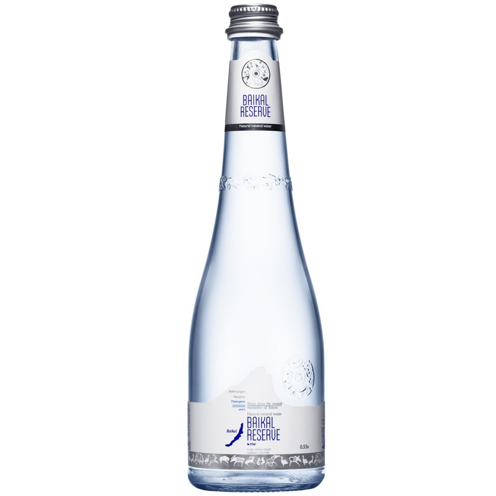 Вода минеральная лечебно-столовая Baikal Reserve Байкал Резерв газированная 0.53 л