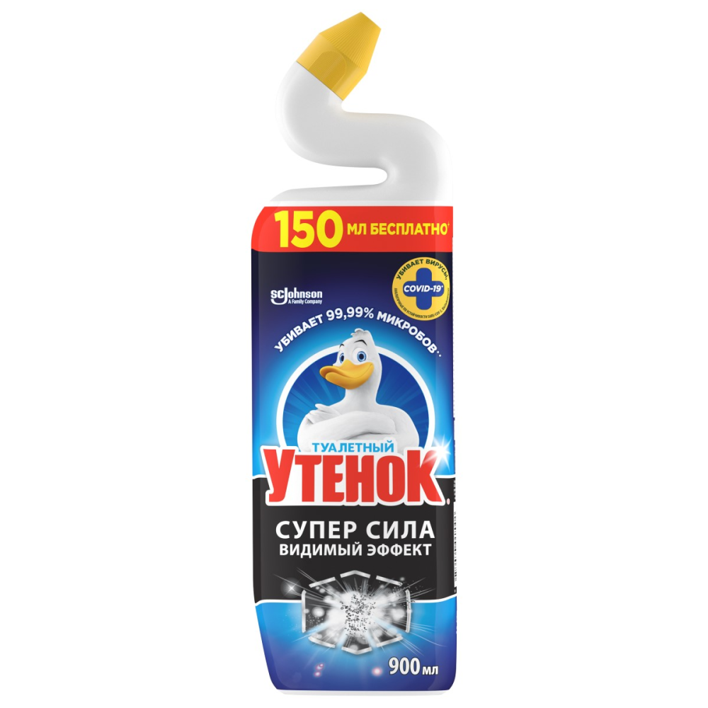 Средство чистящее для унитазов Туалетный утенок Видимый эффект 900 мл Средство чистящее для унитазов Туалетный утенок Видимый эффект 900 мл