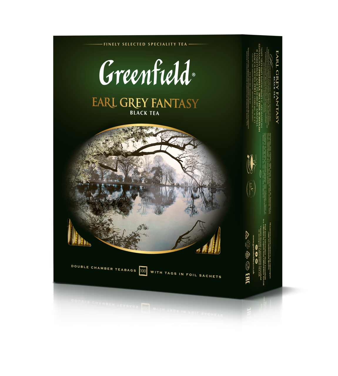 Чай Greenfield Эрл Грей Фэнтази черный с ароматом бергамота 100*2г