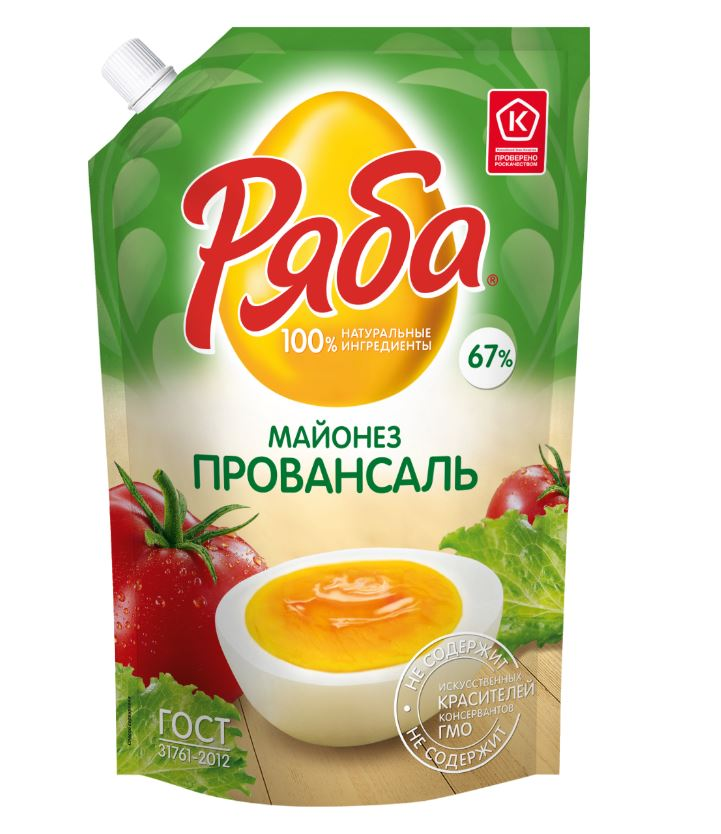 Майонез Ряба Провансаль 67%, 670мл