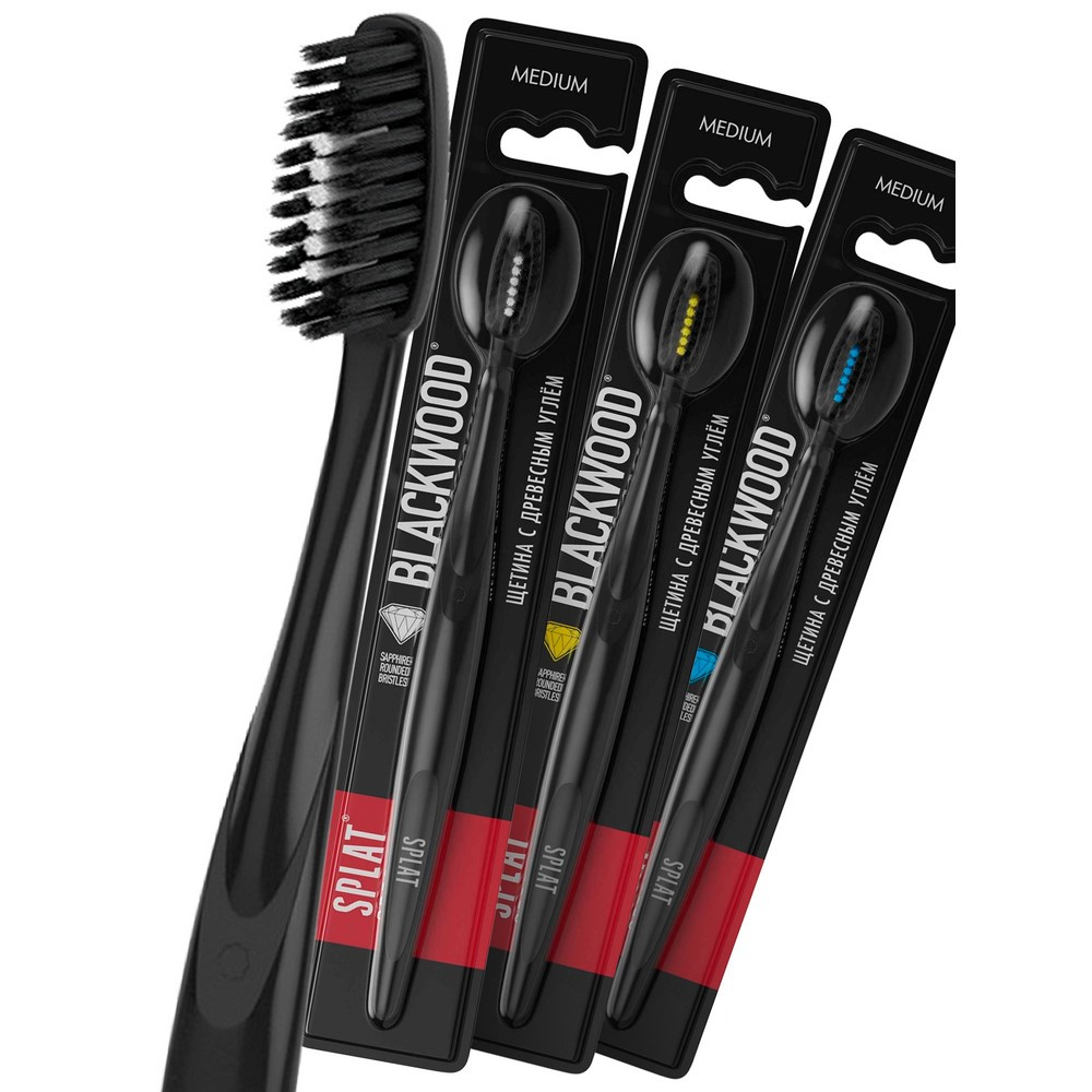 Зубная щетка Splat Special Blackwood Medium средняя жесткость