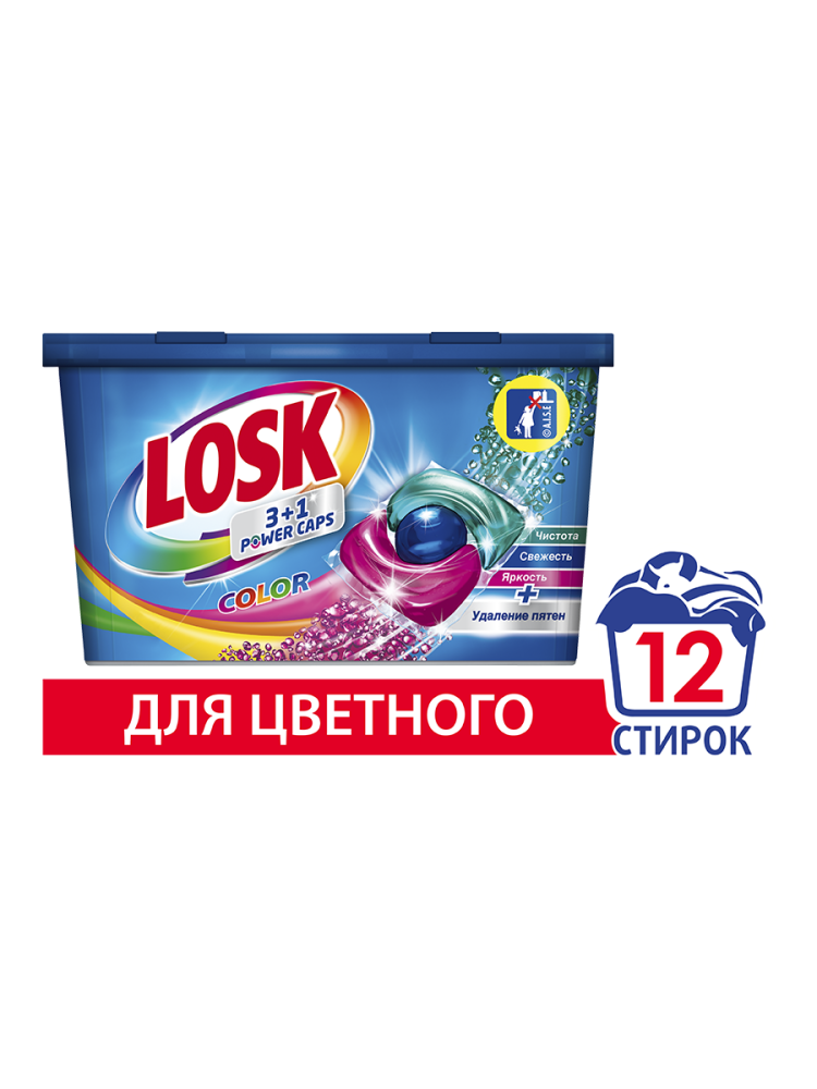 Капсулы для стирки Losk Color 12 шт