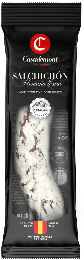Колбаса Casademont Сальчичон Монтанья Экстра сыровяленая полусухая, 250г