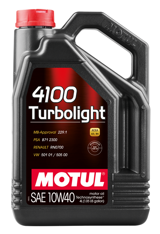 Моторное масло MOTUL 4100 Turbolight 10W40, 4 л
