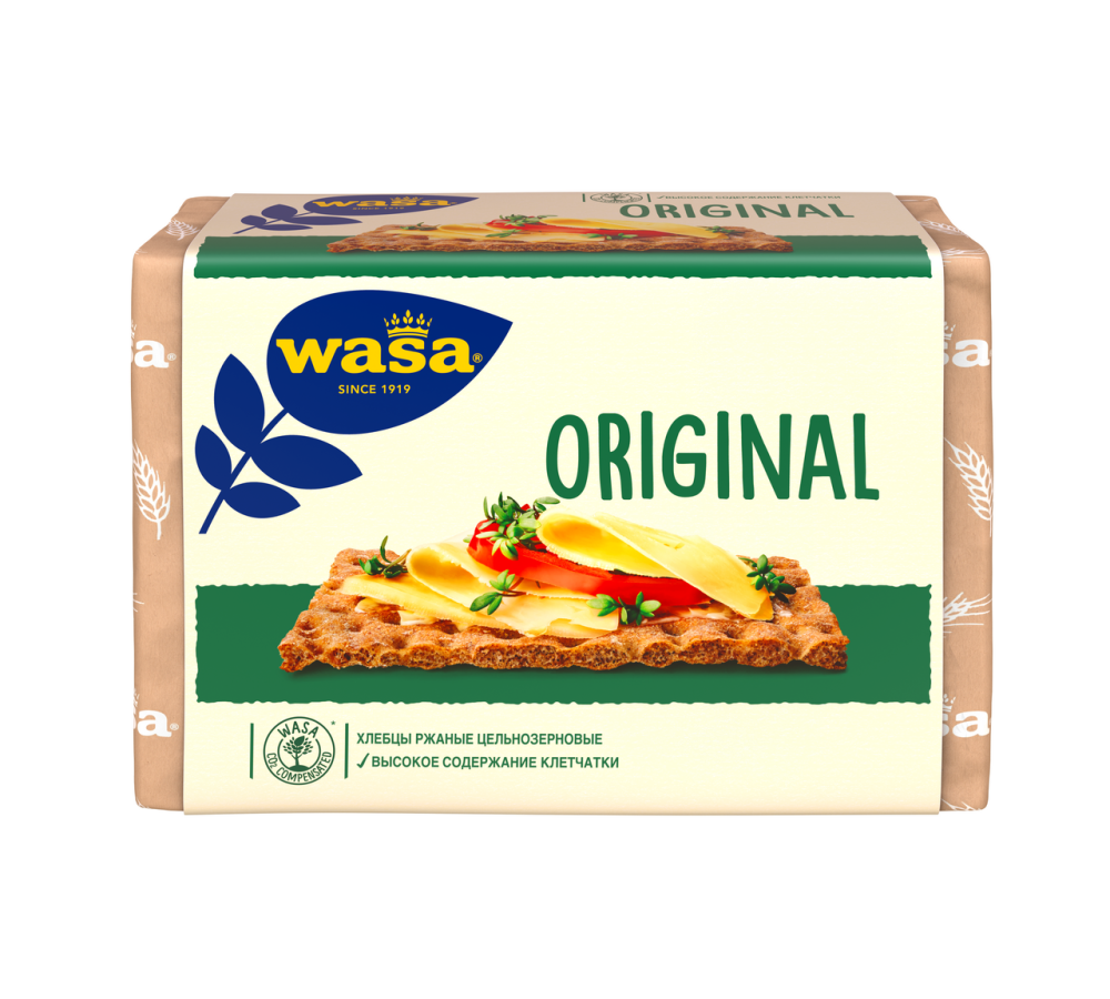 Хлебцы ржаные Wasa Original цельнозерновые 275 г