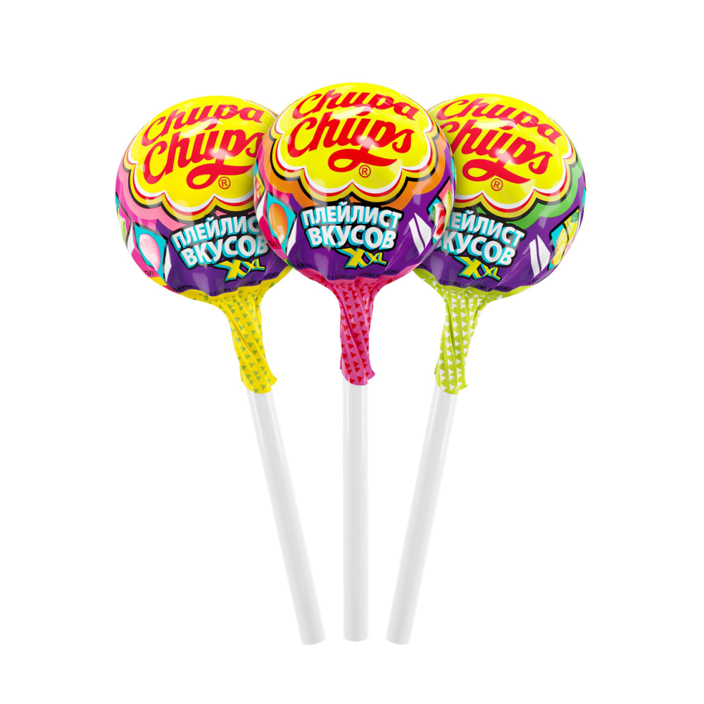Карамель Chupa Chups Плейлист вкусов XXL 29 г в ассортименте