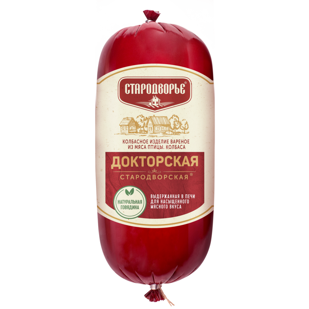 Колбаса Докторская СТАРОДВОРСКИЕ КОЛБАСЫ, 500г
