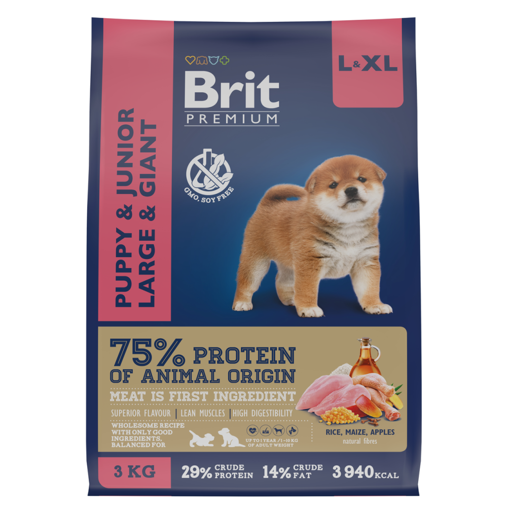Корм для собак Brit сухой для молодых собак крупных пород