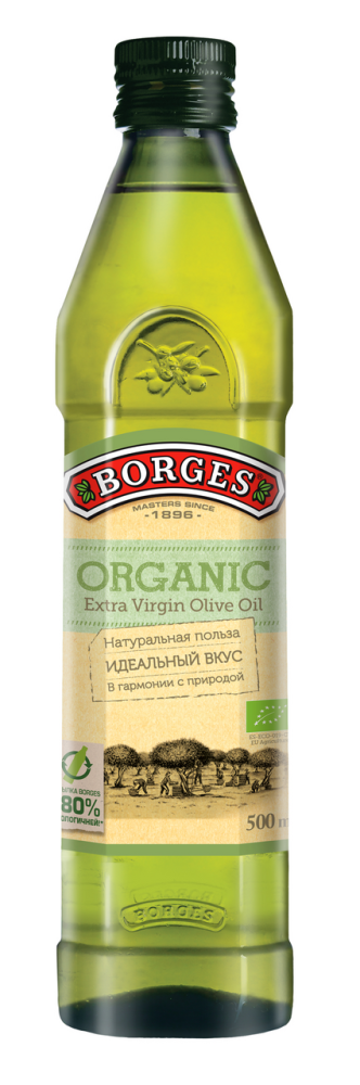 Масло Borges Organic Extra Virgin оливковое, 500мл