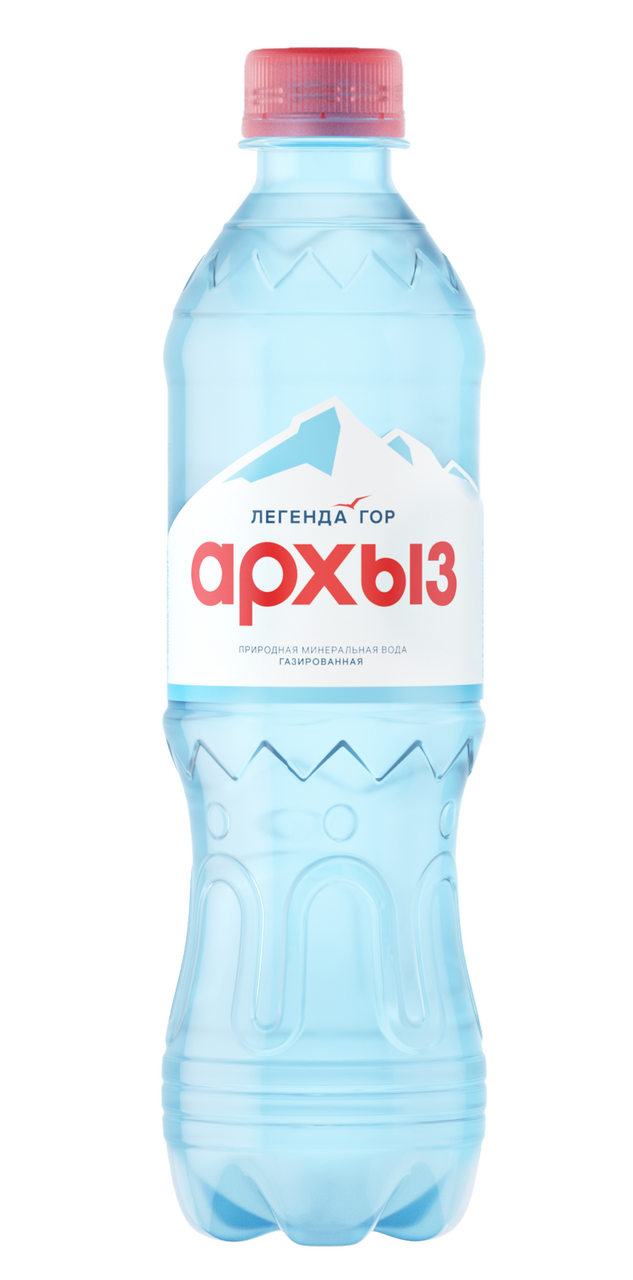 Вода Легенда гор Архыз газированная, 500мл