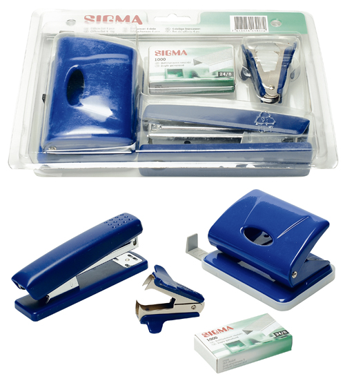 Набор SIGMA (Степлер, дырокол, антистеплер)