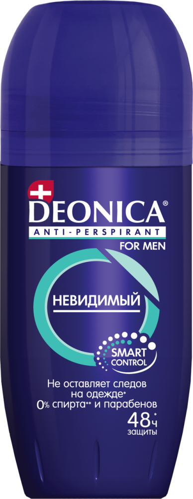 Антиперспирант Deonica for men невидимый ролик, 50мл