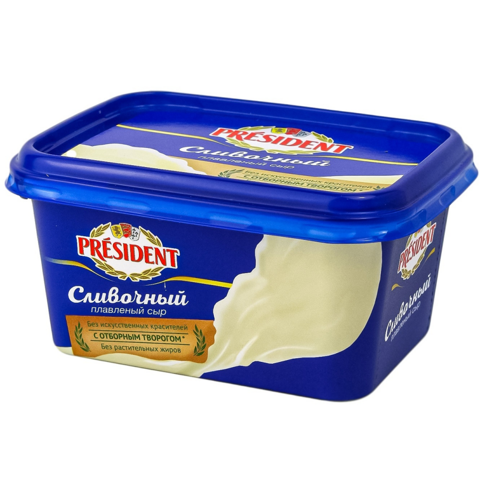 Сыр President плавленый сливочный 400г