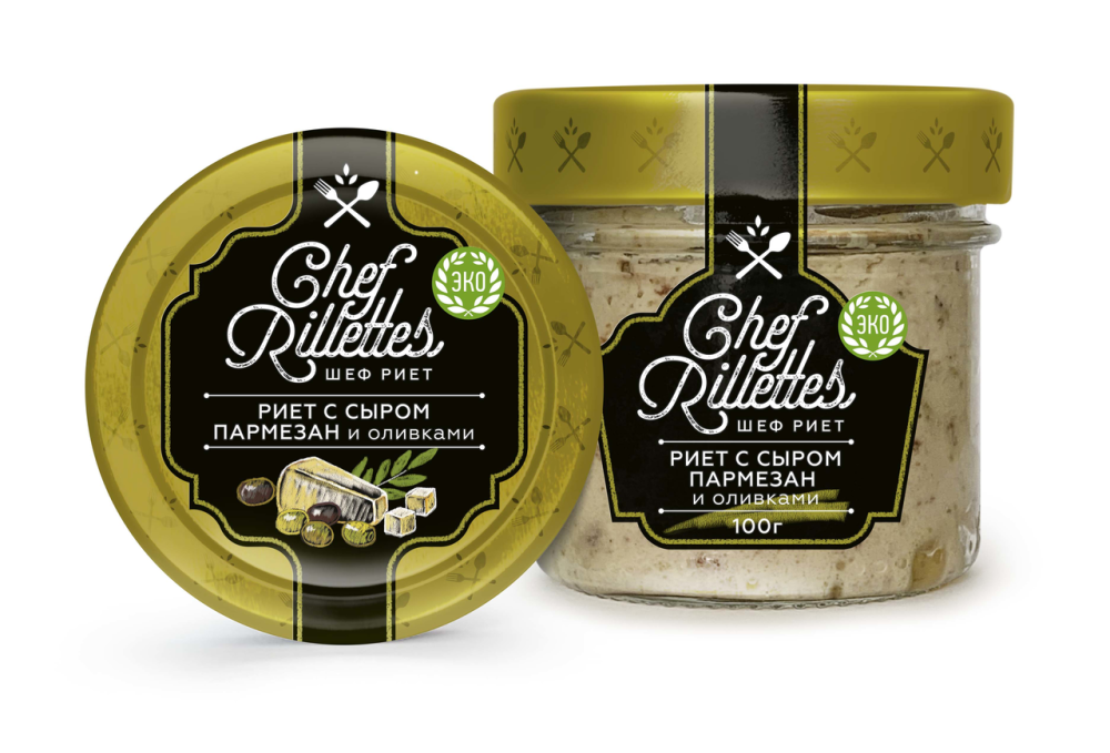 Риет Chef Rillettes с сыром пармезан и оливками 100 г