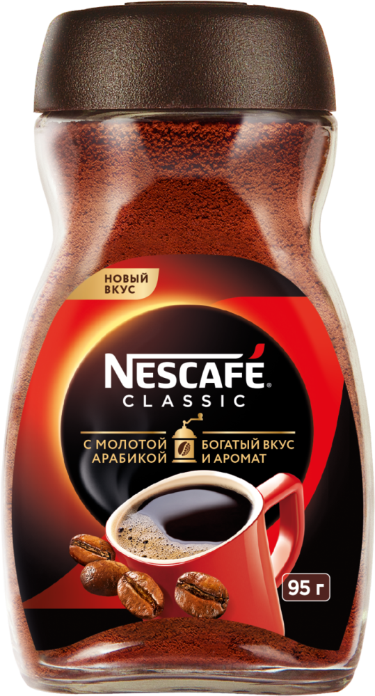 Кофе Nescafe Classic растворимый порошкообразный 95 г
