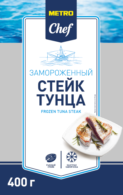 Тунец FINE LIFE стейк свежемороженый, 400 г Тунец FINE LIFE стейк свежемороженый, 400 г
