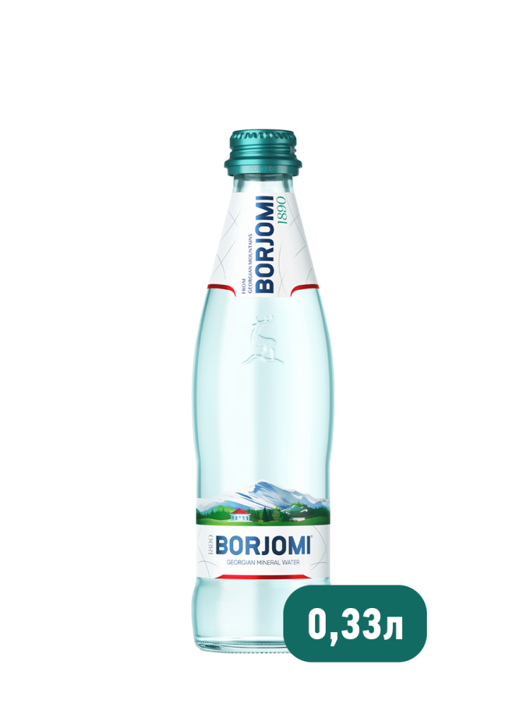 Вода природная минеральная Borjomi 0,33 л в стекле