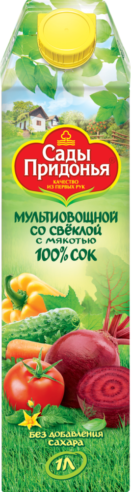Сок Сады Придонья Мультиовощной со свеклой, 1л