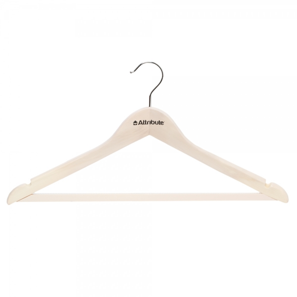 Набор вешалок Attribute Hanger Siluet для одежды кремовые