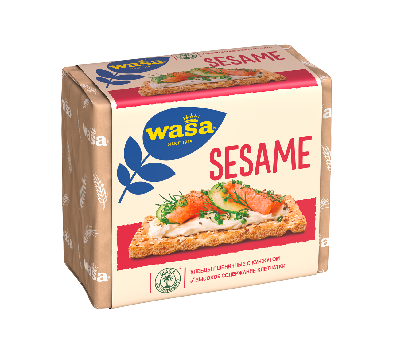 Хлебцы пшеничные Wasa Sesame с кунжутом 200 г