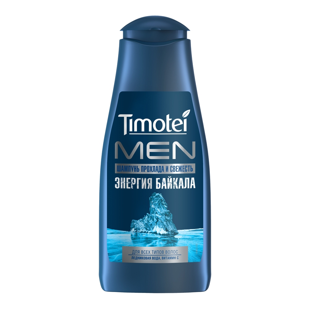 Шампунь Timotei Men \"Прохлада и свежесть\" для нормальных и жирных у корней волос, 400мл