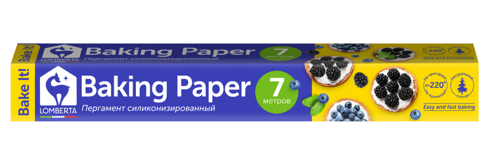 Пергамент Lomberta для выпечки, 7м Пергамент Lomberta для выпечки, 7м