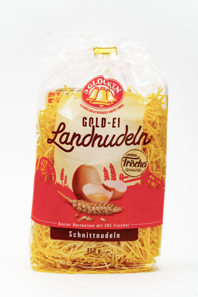 Макаронные изделия 3 Glocken Gold-Ei Landnudeln Schnittnudeln мелкая лапша 350 г