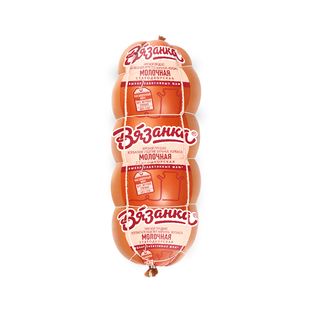 Колбаса Вязанка Молочная вареная ~1,3 кг Колбаса Вязанка Молочная вареная ~1,3 кг